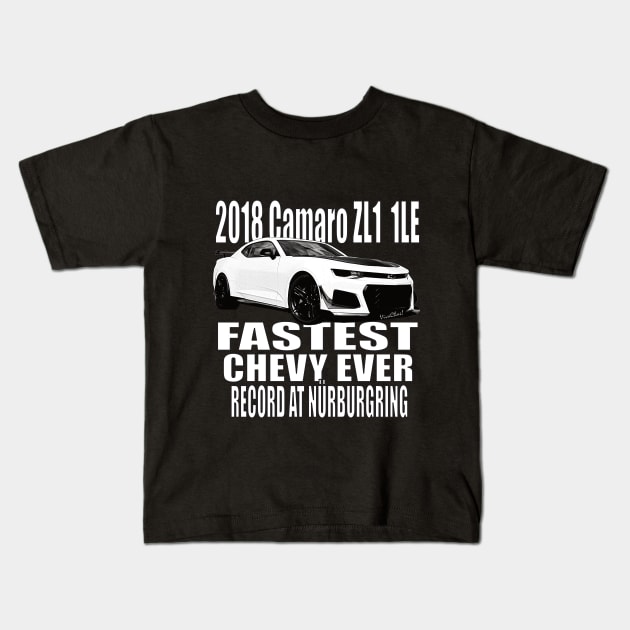 2018 ZL1 1LE CAMARO RECORD AT NÜRBURGRING Kids T-Shirt by vivachas